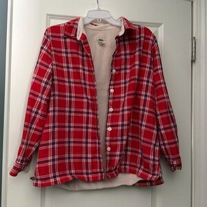Gently used fleece lined flannel